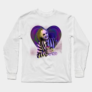 Beetlejuice Corazón Long Sleeve T-Shirt